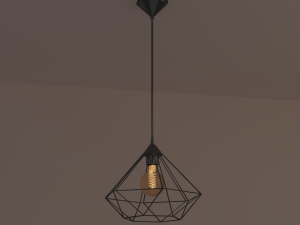 loft style lamp 3D 모델