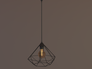 loft style lamp 3D Model