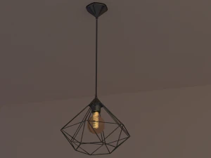 loft style lamp 3D Model