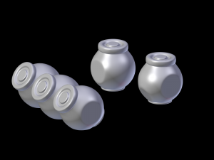 glass jars raitan ikea 3D 模型