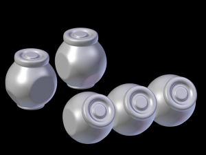 glass jars raitan ikea 3D 模型