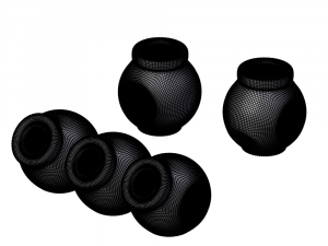 glass jars raitan ikea 3D 模型