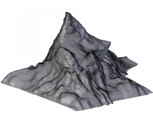 snow rocks 3Dモデル