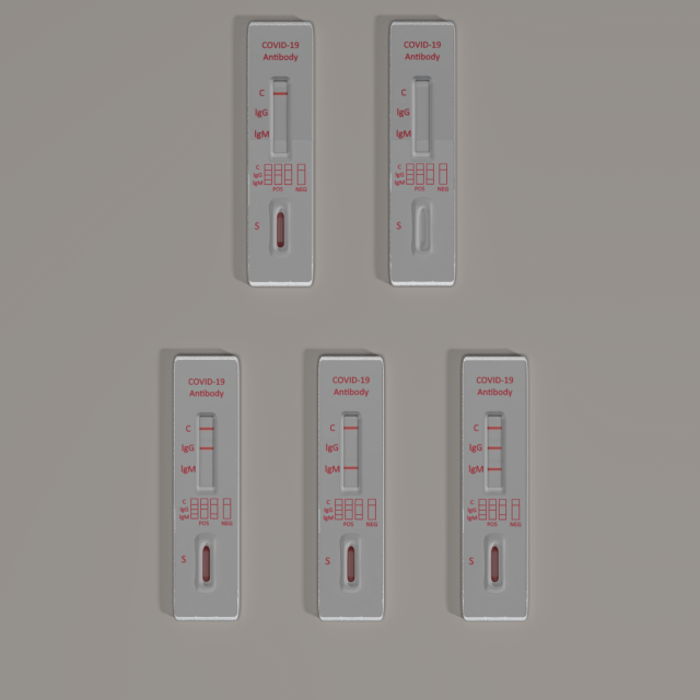 rapid diagnostic test covid-19 3D Модель .c4d .max .obj .3ds .fbx .stl .blend 
