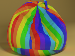bean bag rainbow 3D 모델