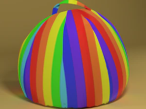 bean bag rainbow 3D Model