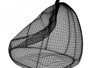 lot of ten colored beanbags Modelo 3D