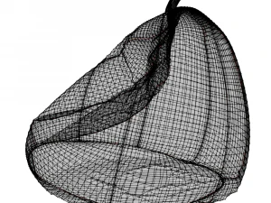 lot of ten colored beanbags 3D Model