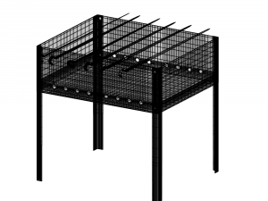 brazier and skewers 3D Model