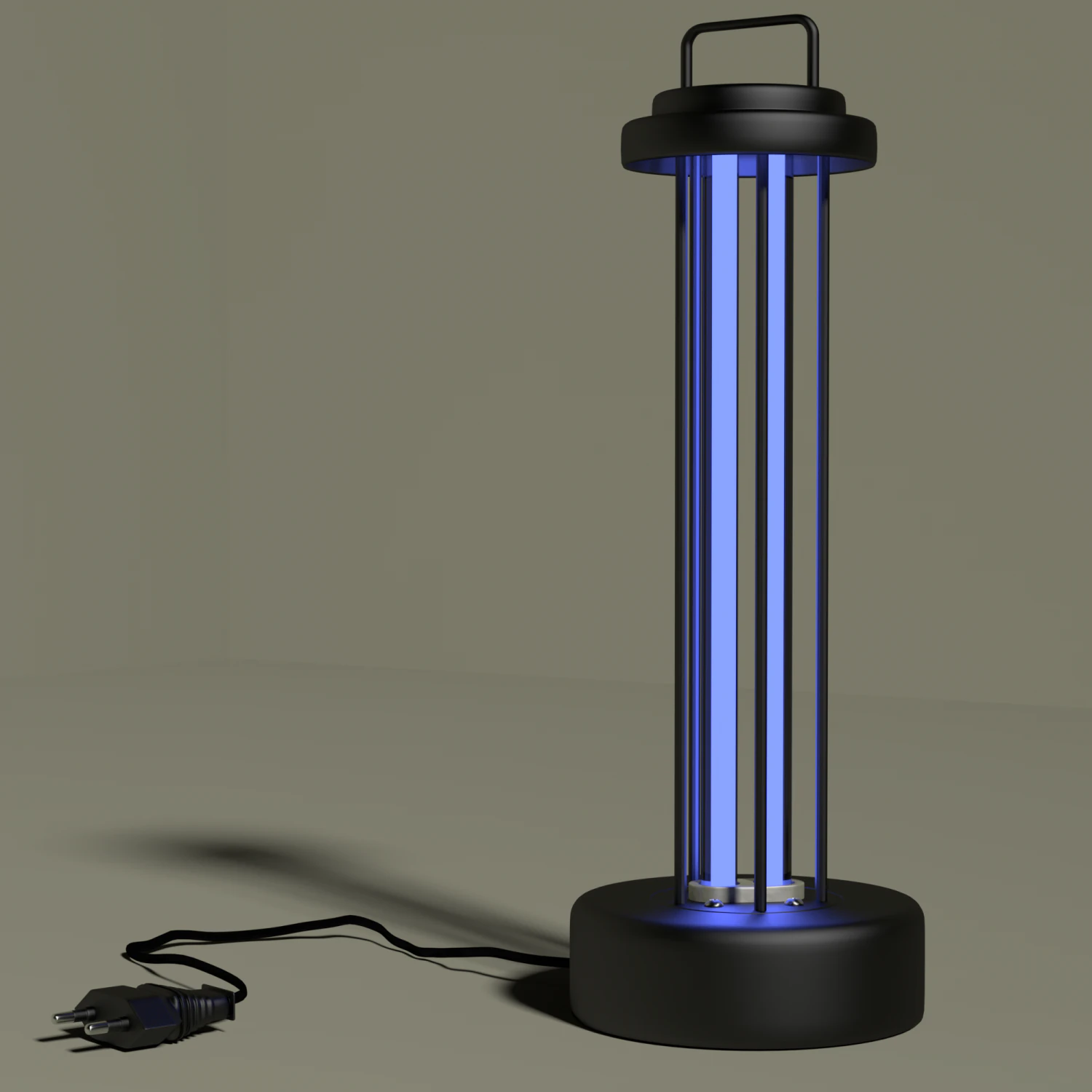 ultraviolet germicidal antibacterial lamp 3D Model .c4d .max .obj .3ds .fbx .stl .blend