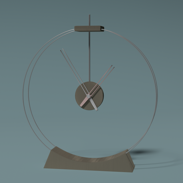 table clock 3Dモデル .c4d .max .obj .3ds .fbx .stl .blend 