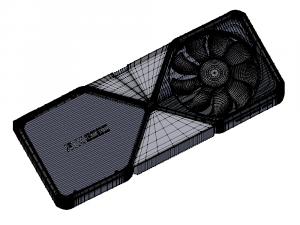 graphics card nvidia geforce rtx 3090 3D-Modell