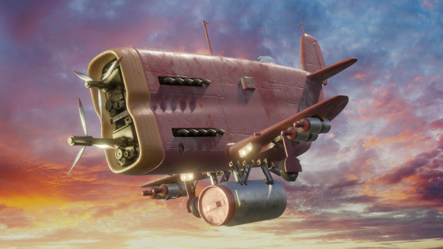 airplane 3Dモデル .c4d .max .obj .3ds .fbx .stl .blend 