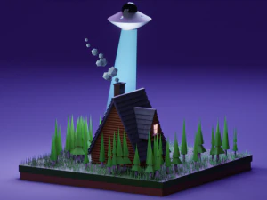 ufo scene 3D Model