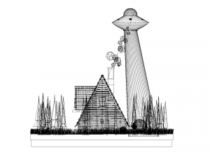 ufo scene 3D Model
