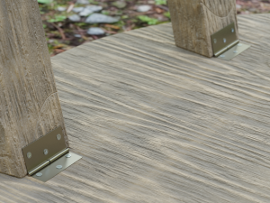 wooden wine table Modèle 3D