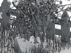 autumn house low poly 3D Model