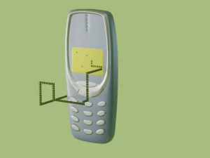phone game snake 3D Model