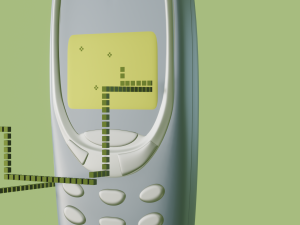 phone game snake Modelo 3D