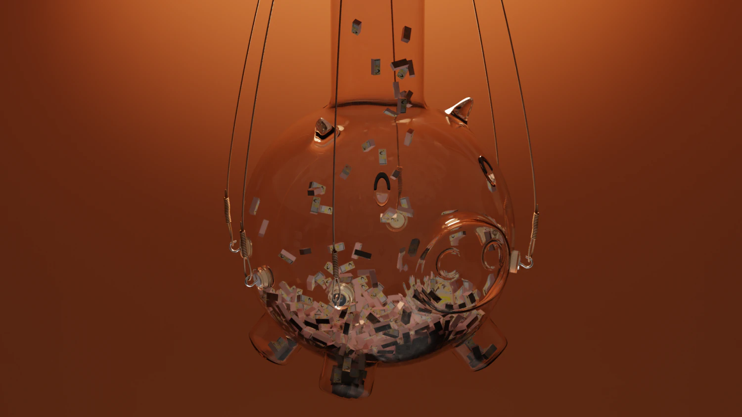 money box the squid game 3D Model .c4d .max .obj .3ds .fbx .stl .blend