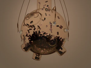 money box the squid game 3D Model
