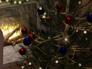 new year scene 3D Model