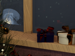 new year scene 3D Model