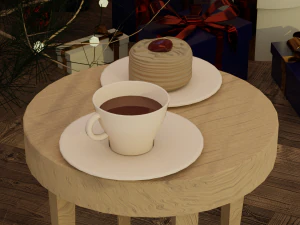 new year scene 3D Model