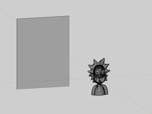 rick sanchez and portal 3D Model