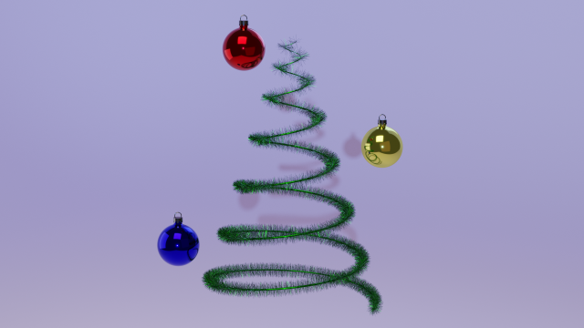 balls and tinsel 3D-Modell .c4d .max .obj .3ds .fbx .stl .blend 