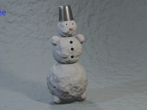 sneeuwman 3D Model