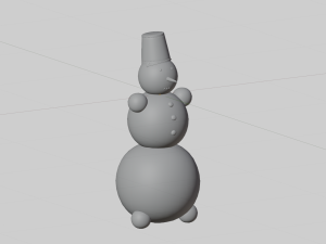 snowman 3D 모델