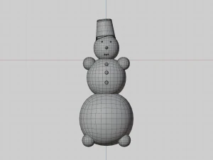 sneeuwman 3D Model