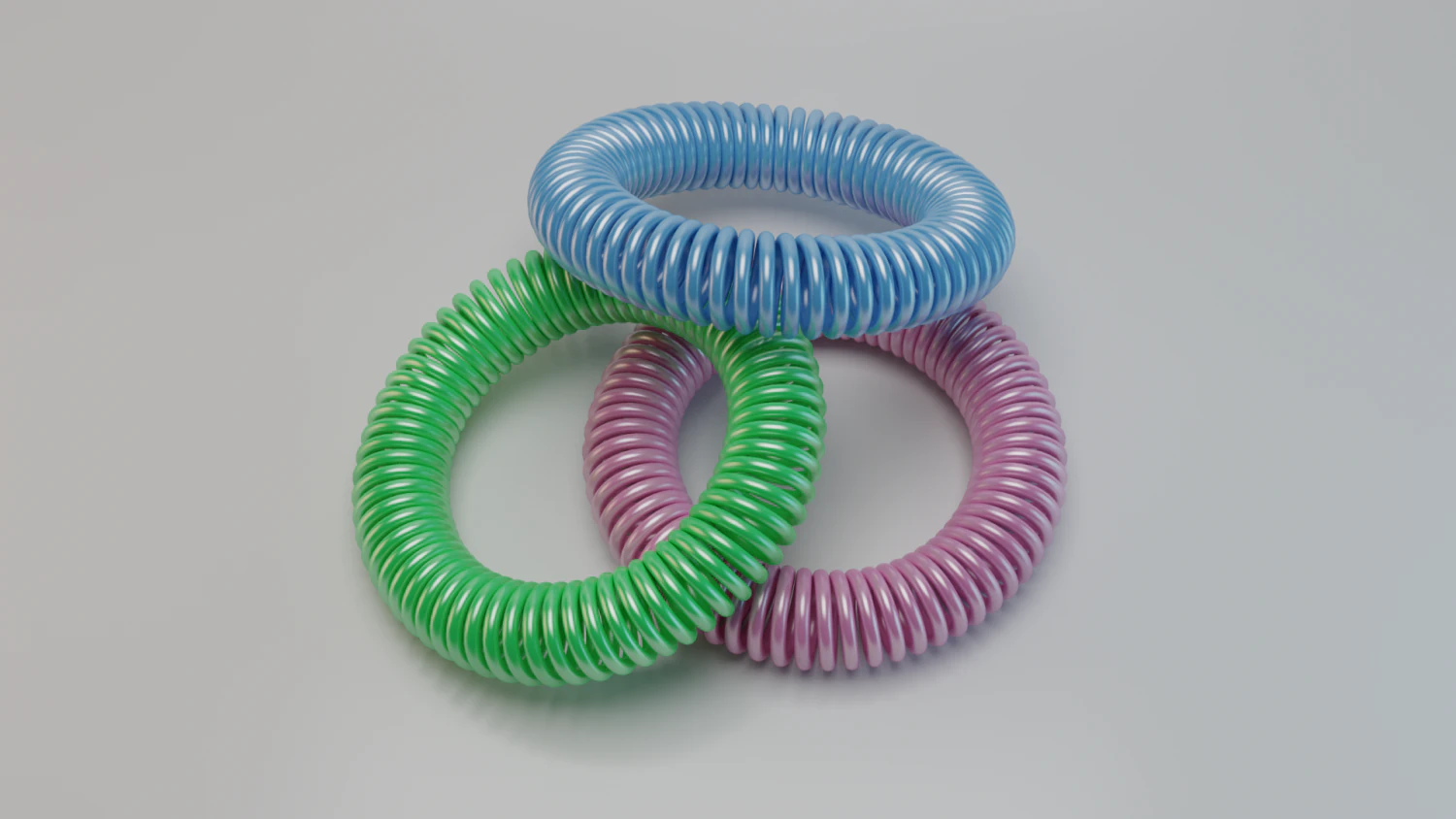elastic band spring scrunchy 3D Model .c4d .max .obj .3ds .fbx .stl .blend 