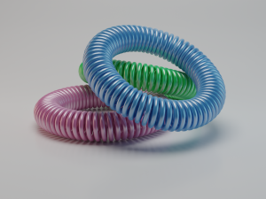 elastic band spring scrunchy 3D Model