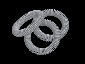 elastic band spring scrunchy 3D Model