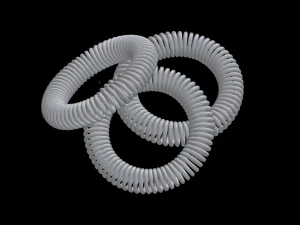 elastic band spring scrunchy 3D Model