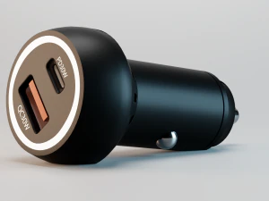 USB Car Charger 3D Model
