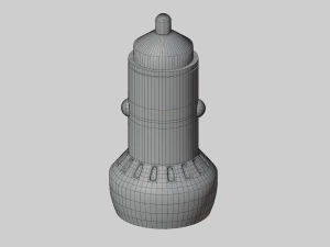 USB Car Charger 3D Model