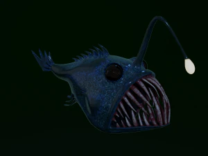 Ikan pemancing Model 3D