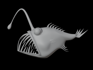 Angler fish Modèle 3D
