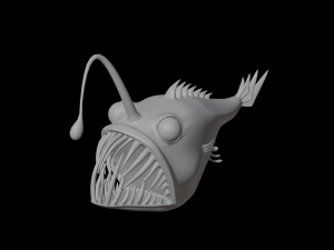 Angler fish Modèle 3D