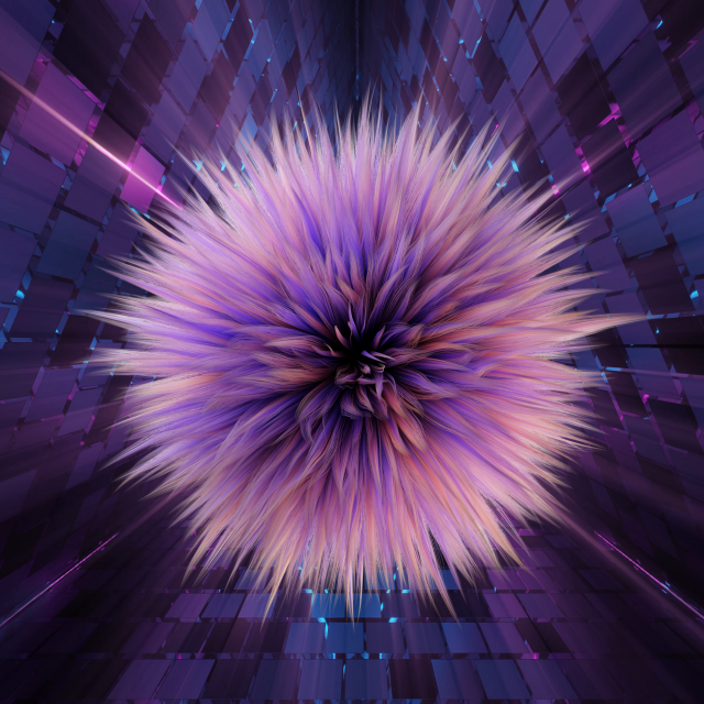 Fur ball 3D Model .c4d .max .obj .3ds .fbx .stl .blend 
