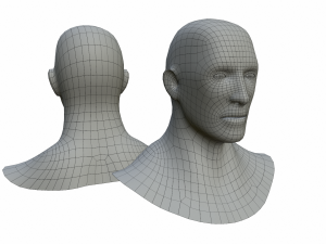 charcaters male anatomy low-poly Modèle 3D