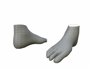 charcaters male anatomy low-poly Modèle 3D
