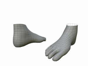 charcaters male anatomy low-poly 3D Model
