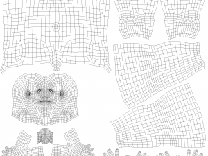 charcaters male anatomy low-poly Modèle 3D