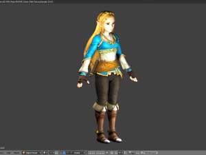 zelda respiro del selvaggio - truccato - pbr - di gabokar Modello 3D