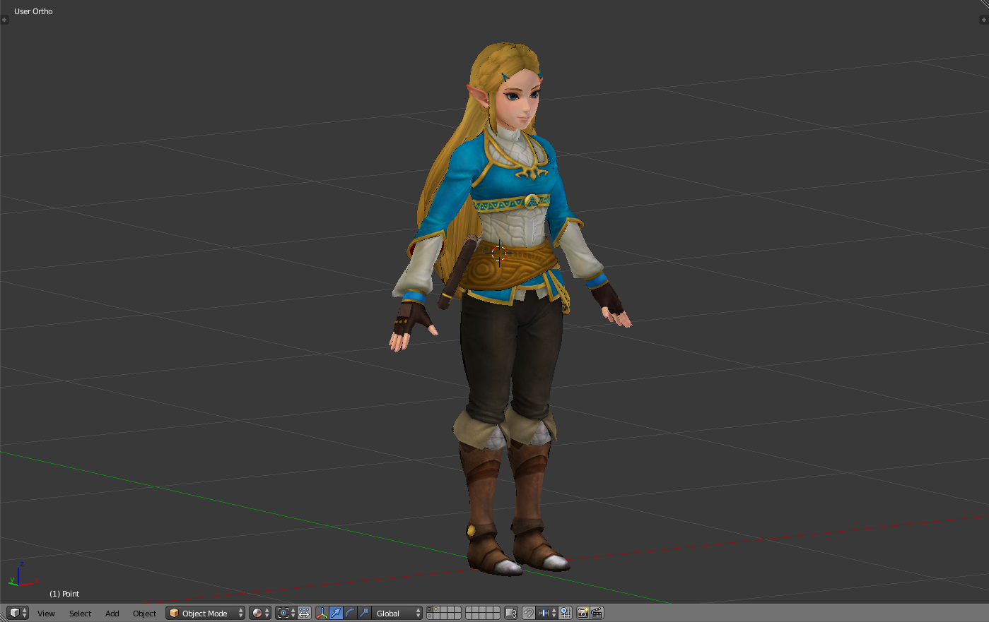 ZELDA BREATH OF THE WILD RIGGED PBR By GaboKar 3D