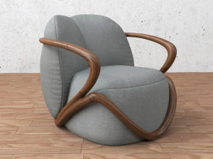 canap&eacute; moderne Modèle 3D